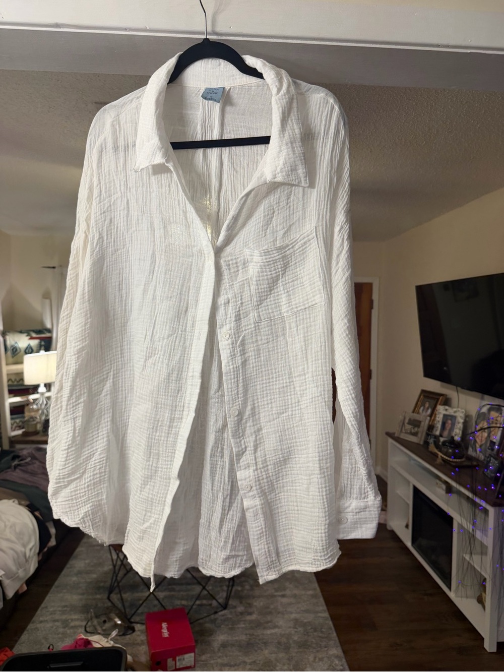 Shade & Shore Gauze Button Down Swimsuit Cover Up 🤍🌴